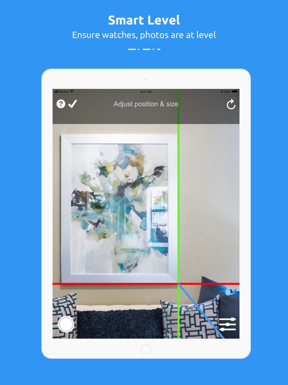 Measuring Tape App with Camera iPad screenshot 1 - Utilities app