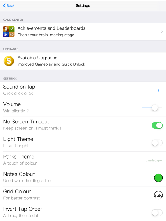 Parks Landscapes - Logic Game iPad screenshot