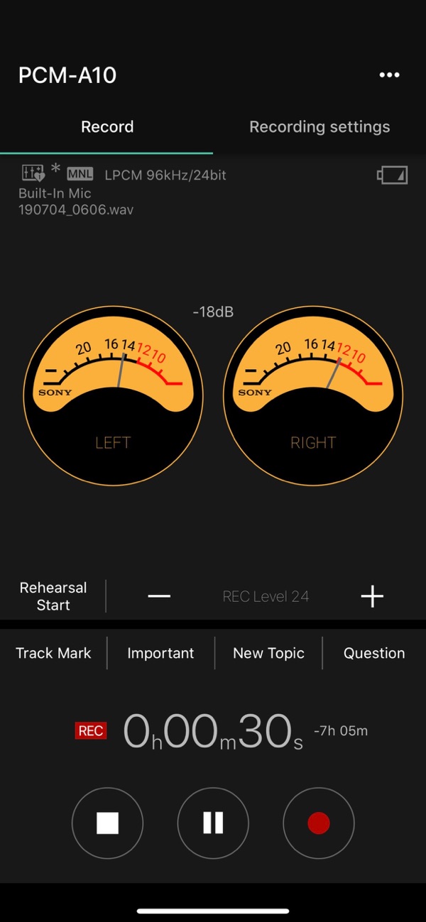 Sony | REC Remote - REC Remote是索尼IC录音机的蓝牙控制应用，可远程操