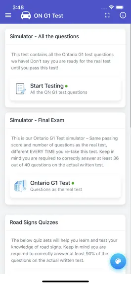 Game screenshot G1 Driving Test - Ontario hack