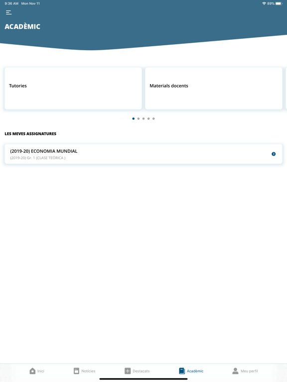 appUA, Universitat d'Alacant iPad screenshot 6 - Education app