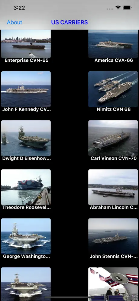 US Navy Aircraft Carriers
