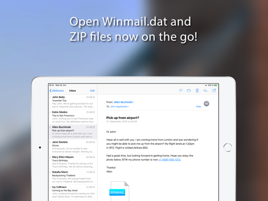 Screenshot #1 for Letter Opener - Winmail Viewer