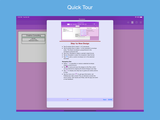 Addressed Envelope Designer iPad screenshot