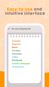 Easy Shopping List. screenshot