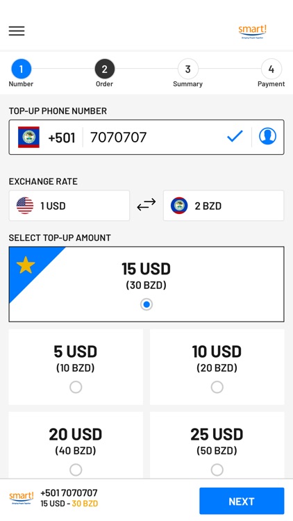 Smart Belize Top-up