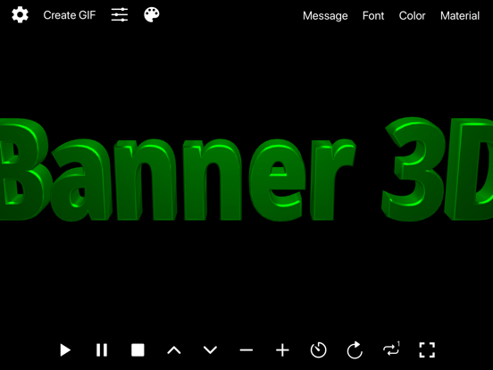 Banner 3D - scrolling text app Screenshots