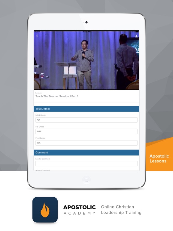 Apostolic Academy iPad screenshot 3 - Education app