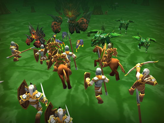 Knights vs Dragons Battle Sim iPad screenshot