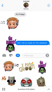 marvel’s guardians stickers iphone screenshot 2