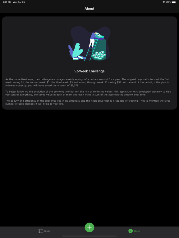 52 Week Challenge - Mobills iPad screenshot 10 - Finance app