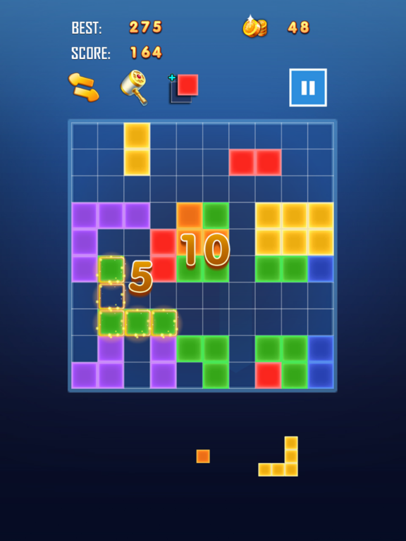 Hexa Square Block Puzzle - Fun iPad screenshot