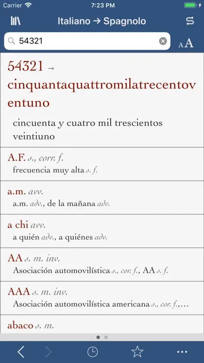 Screenshot 3 von 3 zu Ultralingua español-italiano