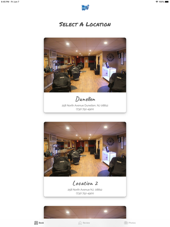 In The Cut Barbershop iPad screenshot 1 - Health & Fitness app