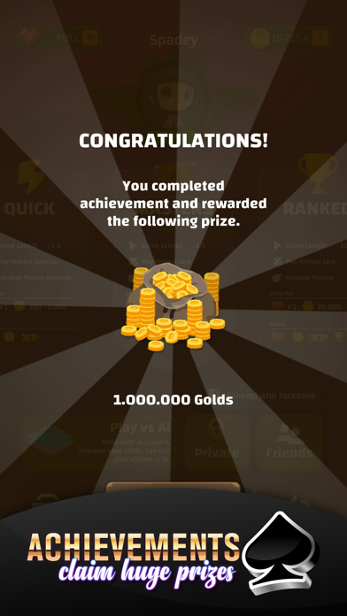 Spades Ultimate iPhone screenshot