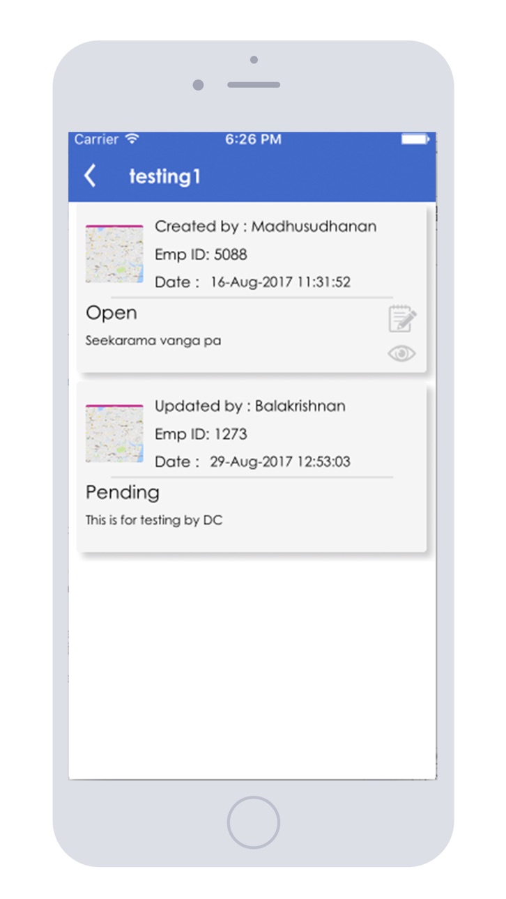 iPhone screenshot