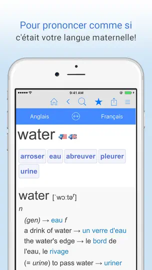 Capture d'écran de Dictionnaire Français Anglais sur iPhone 5