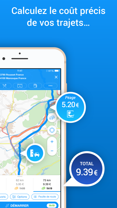 Screenshot #3 pour ViaMichelin : GPS, Trafic, Iti