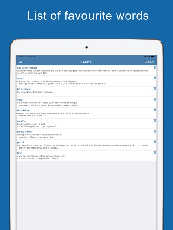English Dictionary : Offline iPad screenshot 5 - Education app