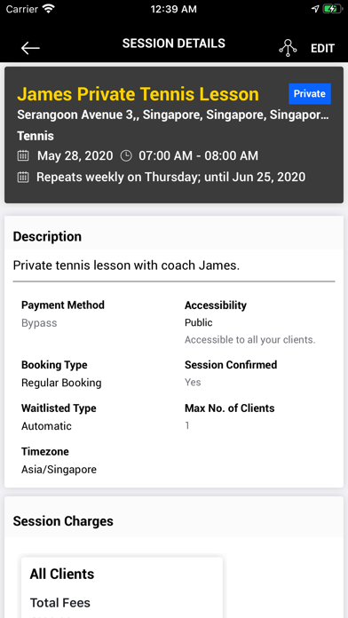JogaApp Business Screenshot