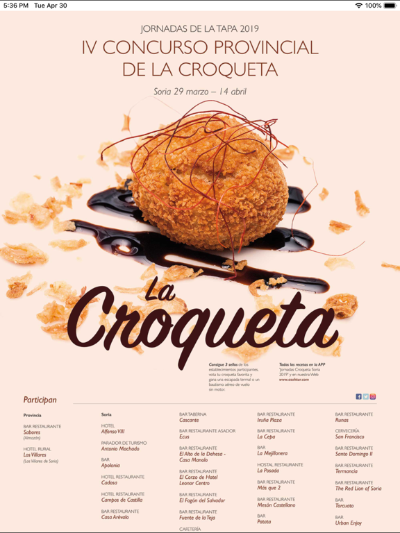 Screenshot #4 pour Jornadas Croqueta Soria