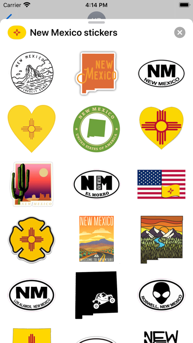 Screenshot #1 pour New Mexico USA emoji stickers