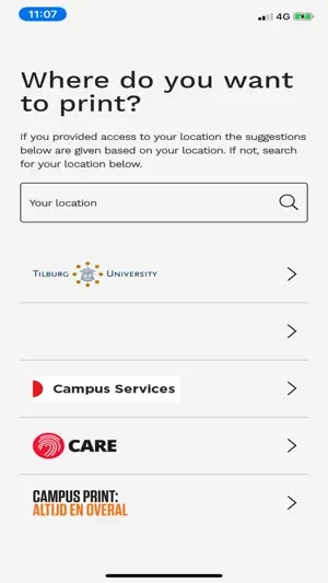 Campus Print screenshot 2