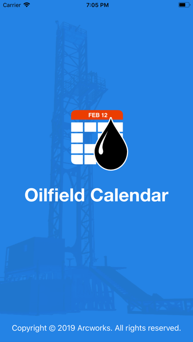 Oilfield Calendar Screenshot