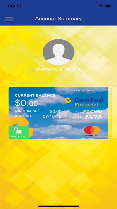 GenFed Cards Screenshot