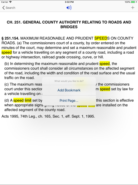 TX Transportation Code 2026 iPad screenshot 4 - Reference app