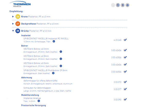 Screenshot #6 pour Thommen Konfigurator