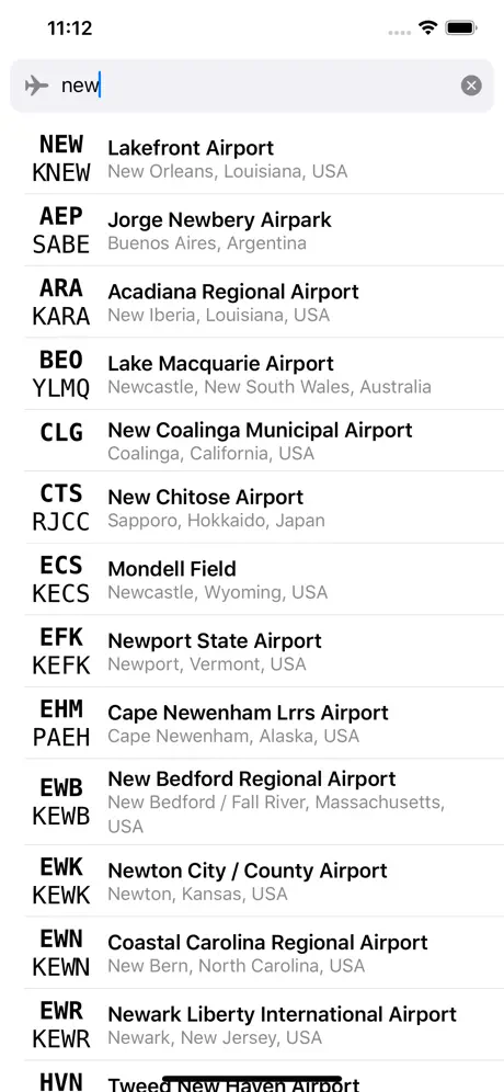 Airport Codes