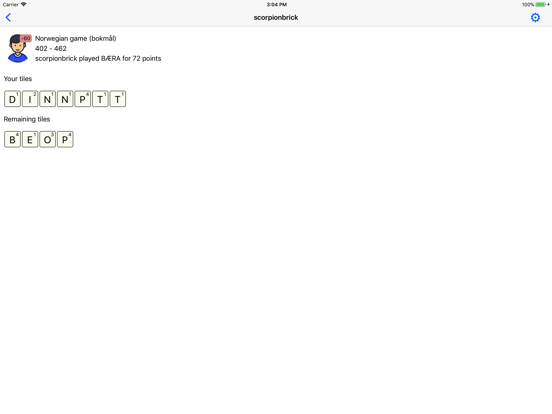 Wordfeud Tiles iPad app afbeelding 2