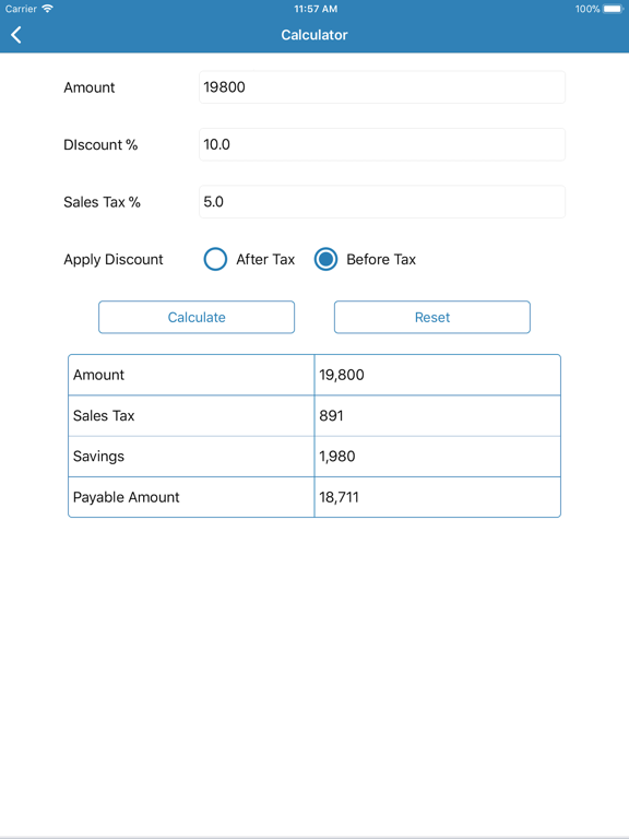 Screenshot #5 pour Discount Calculator - SalesTax