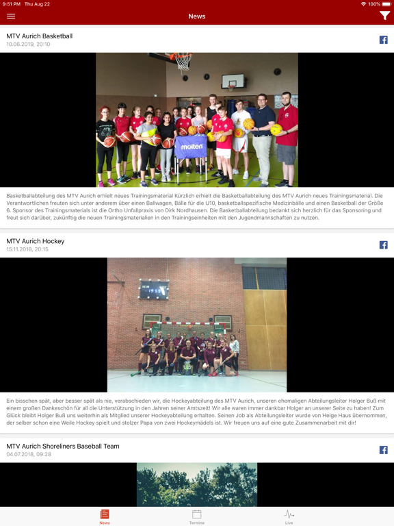 Screenshot #4 pour MTV Aurich Vereins-App