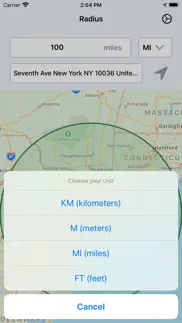 radius: distance from me iphone screenshot 2