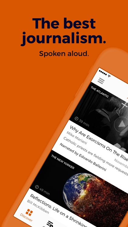 Audm - New Yorker, Atlantic screenshot-0