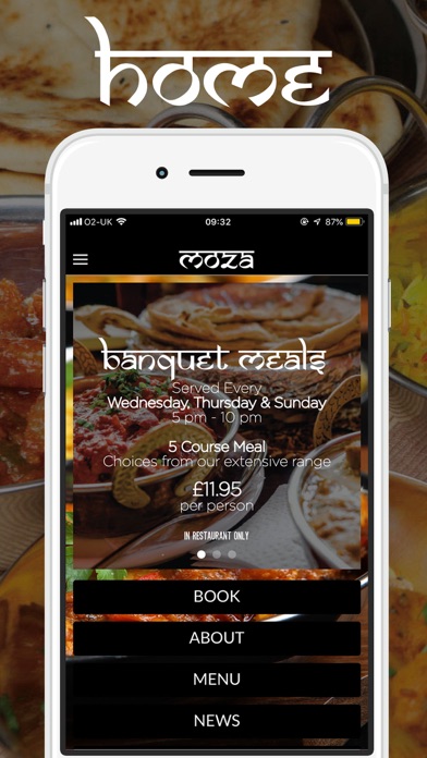 Screenshot #1 pour Moza Indian Restaurant