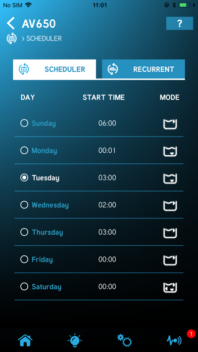 Hayward AquaVac Connect Screenshot