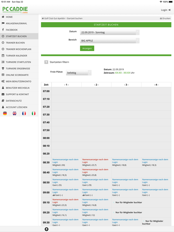 Screenshot #6 pour PC CADDIE Golf Club App