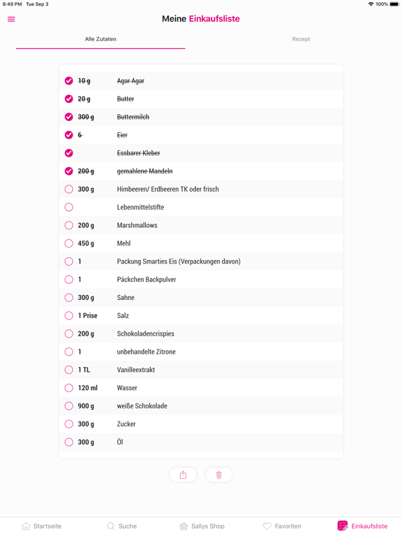 Sallys Welt iPad screenshot 6 - Food & Drink app