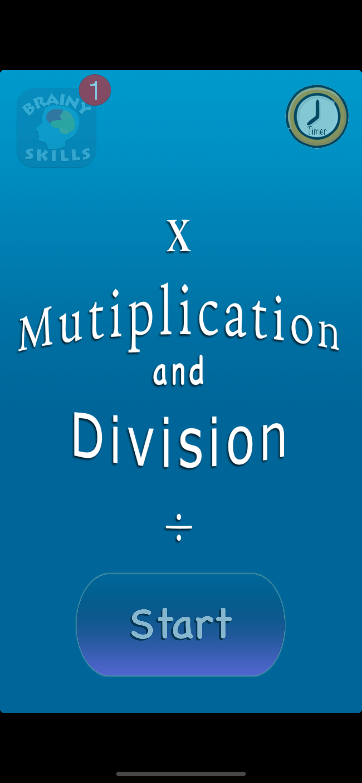 Brainy Skills Multiply Divide