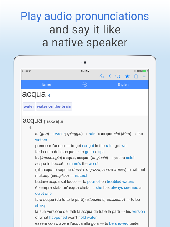 Screenshot #5 for English-Italian Dictionary.