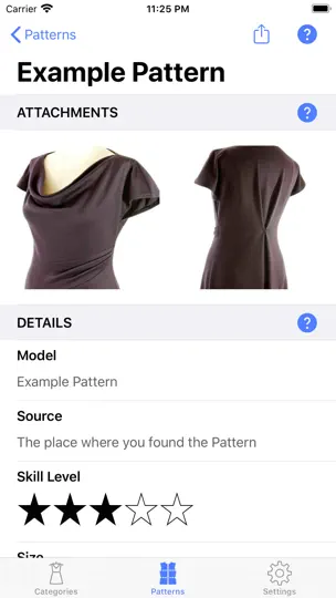 Screenshot von Sewing Patterns auf dem iPhone 2