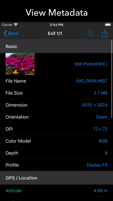 EXIF Tool - Metadata Tool Screenshot