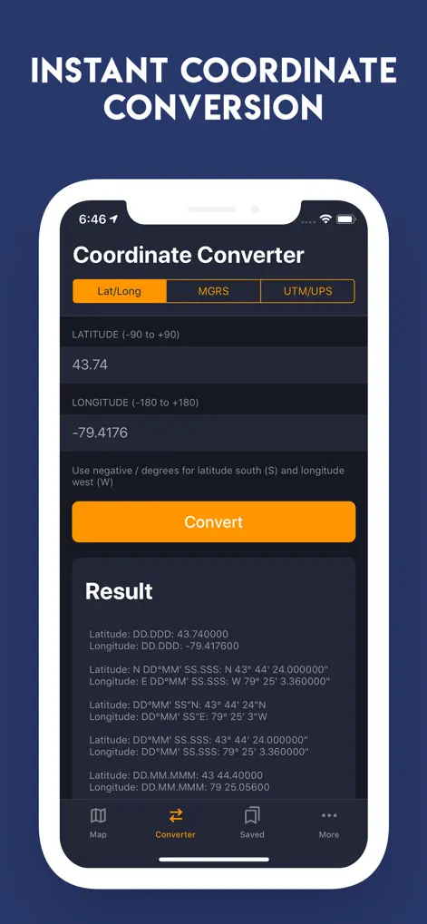 GPS Coordinates Converter App - ナビゲーションアプリ | MWM