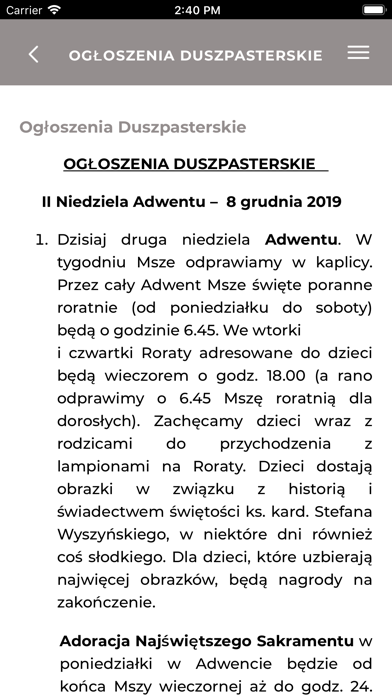 Opatrzność Boża Wesoła Screenshot