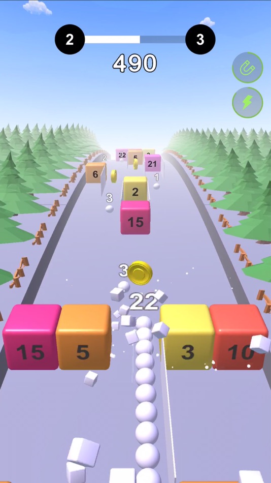 #5. Snake VS Cube -Fun Endless Run (iOS) Podle: 鹏 郑