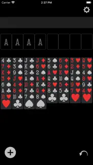 freecell (classic card game) iphone screenshot 2