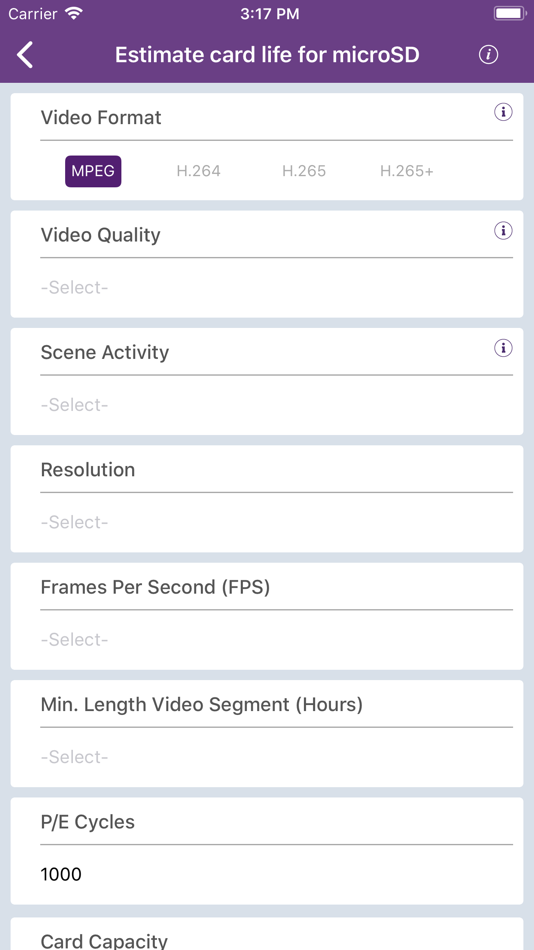 #5. WD Purple Storage Calculator (iOS) 由: Bsharp